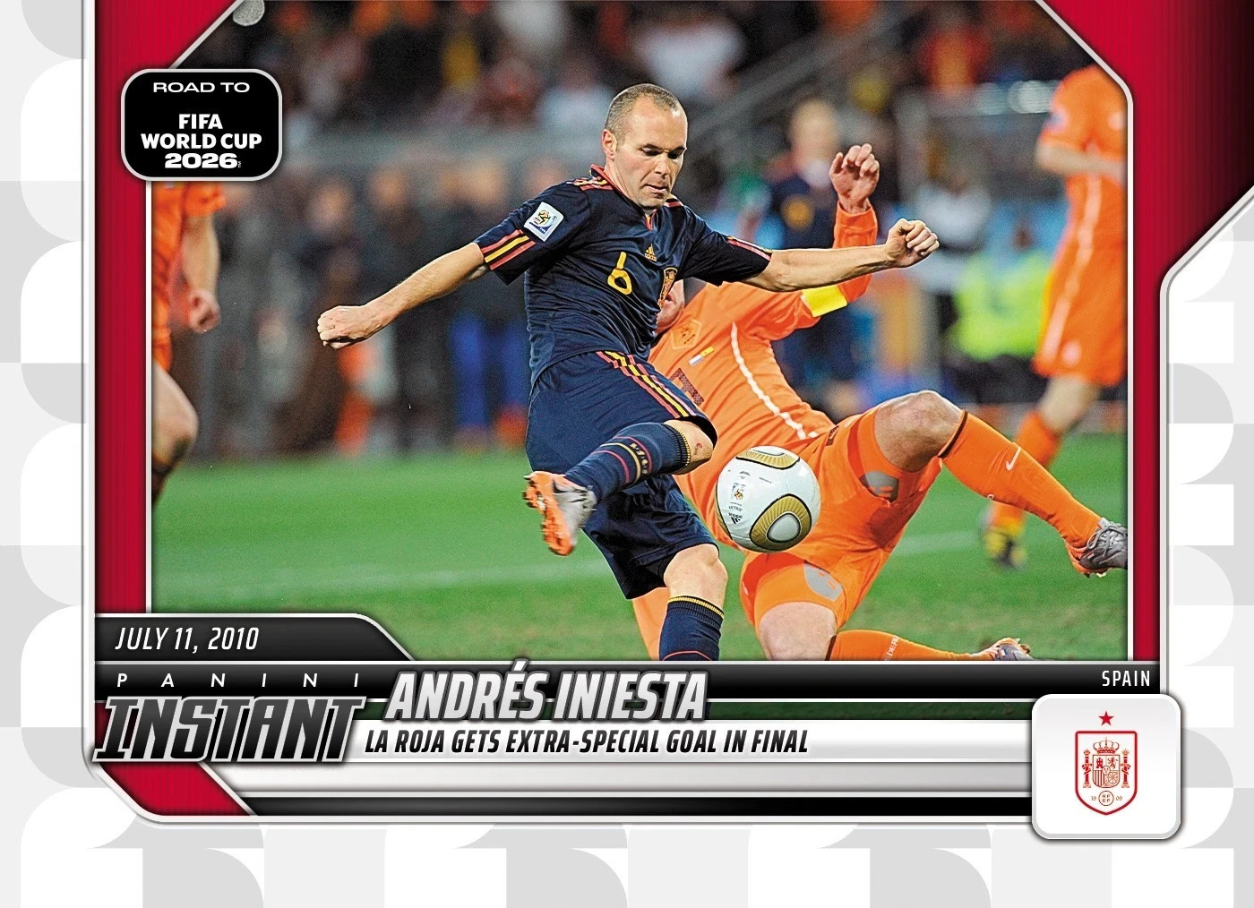 Andres Iniesta 2026 Panini Instant Road to FIFA World Cup card RTWC38